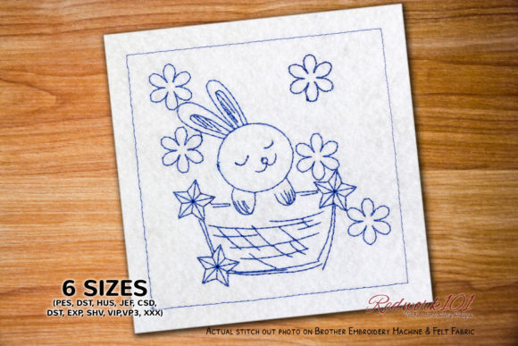 Cute Easter Bunny Redwork: A Designer’s Review