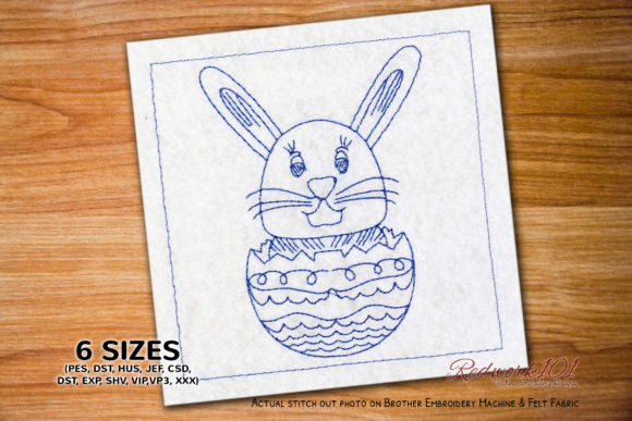 Easter Bunny out of Egg Redwork: A Seller’s Review