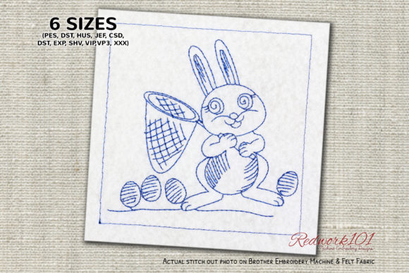Easter Rabbit with Net Redwork: A Designer’s Review