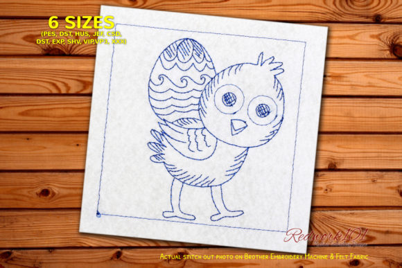 Review: Chicken Carrying Easter Egg Redwork
