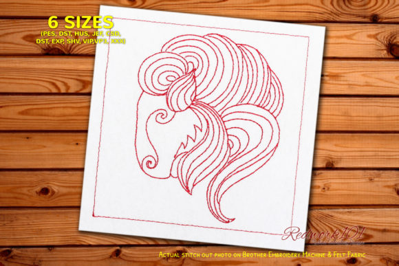 Review: Goat Head Capricorn Lineart Redwork