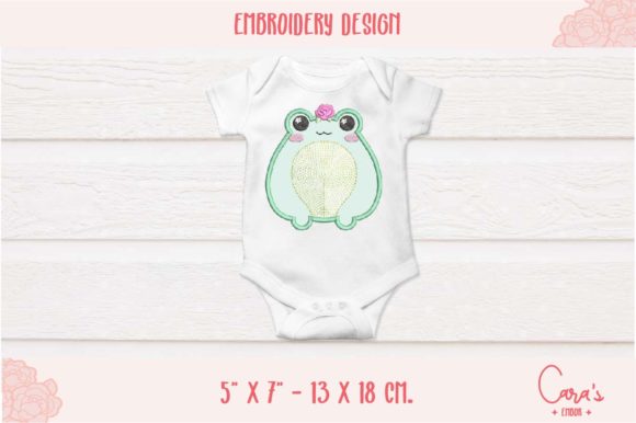 Reviewing Cara s Embor Frog Flower Applique