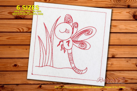 Reviewing Dragonfly Quilt Pattern Redwork for Merch