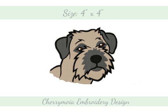 Reviewing the Border Terrier Embroidery Design